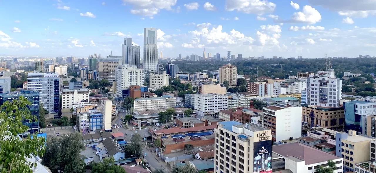 De skyline van Nairobi, waar Data XL is opgebouwd